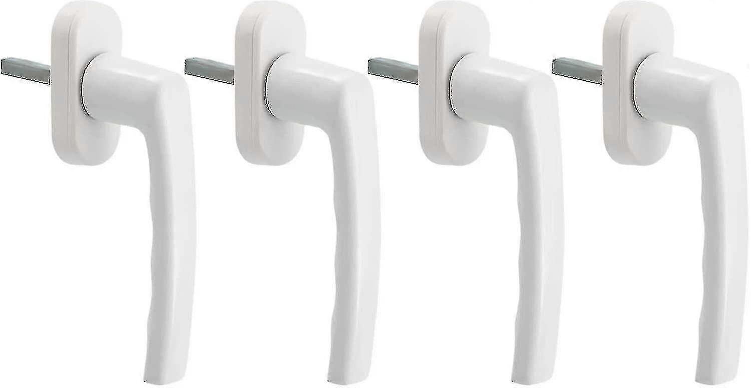 4-Pack Universal White Aluminum Window Handles for Left and Right Opening Windows