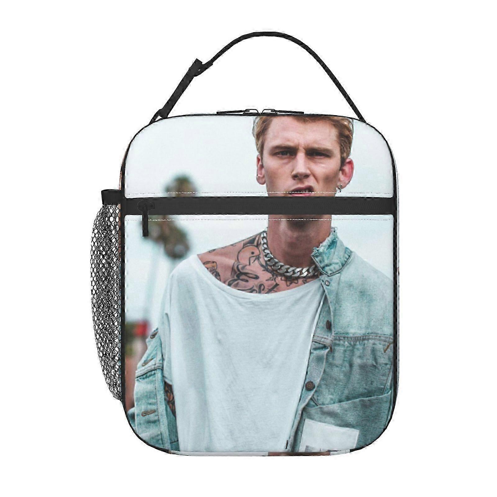 l36 Machine Gun Kelly Lunch Bag with Digital Temperature Display, Real-Time Monitoring of Internal Conditions v36