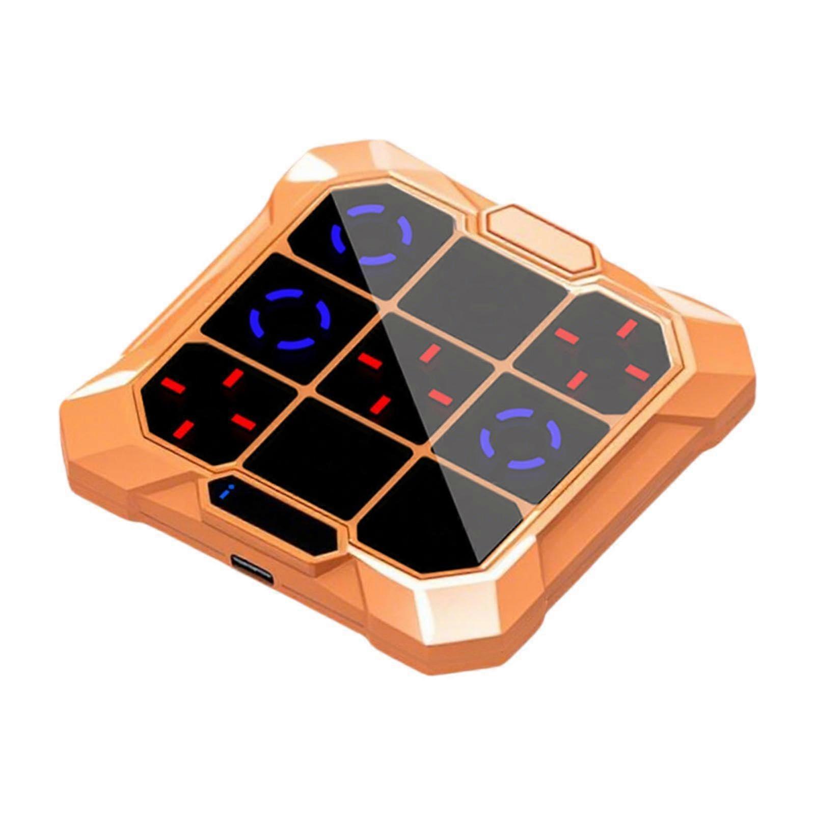 Handheld Puzzle Toy for Kids, Electronic Learning Game for Travel and Car Rides, Orange