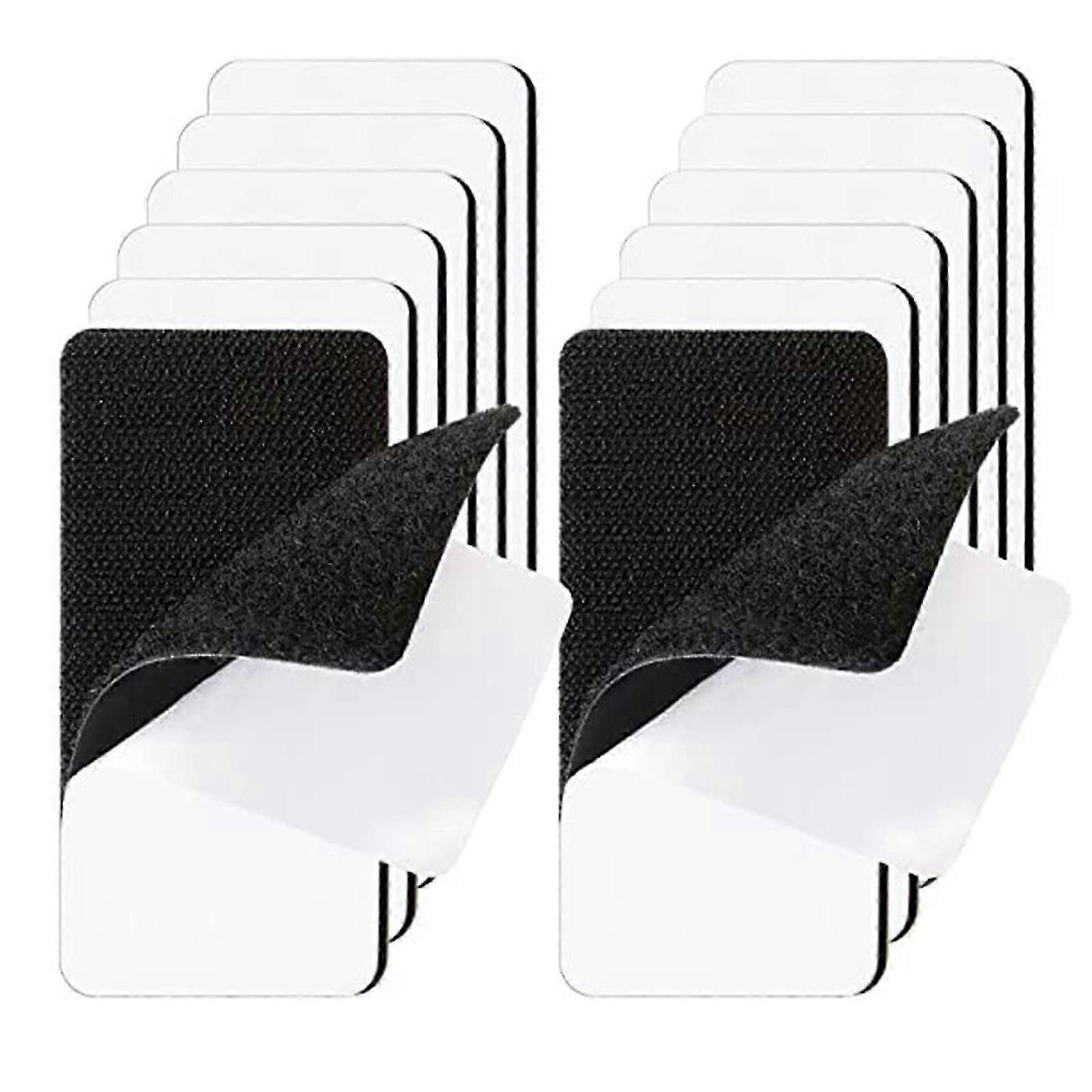 100 PCS Hook and Loop Tape Sticky Back, Double-Sided Adhesive Strip, Heavy Duty for School Classroom Office Home