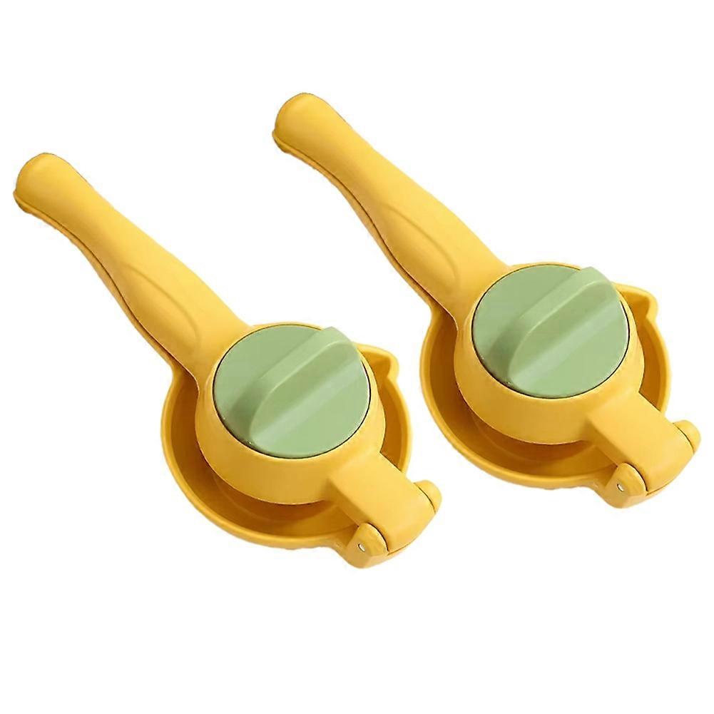 Portable Manual Juicer - Multi-Functional for Lemon, Orange, and Citrus, Household Juice Press, Kitchen Gadget Yellow