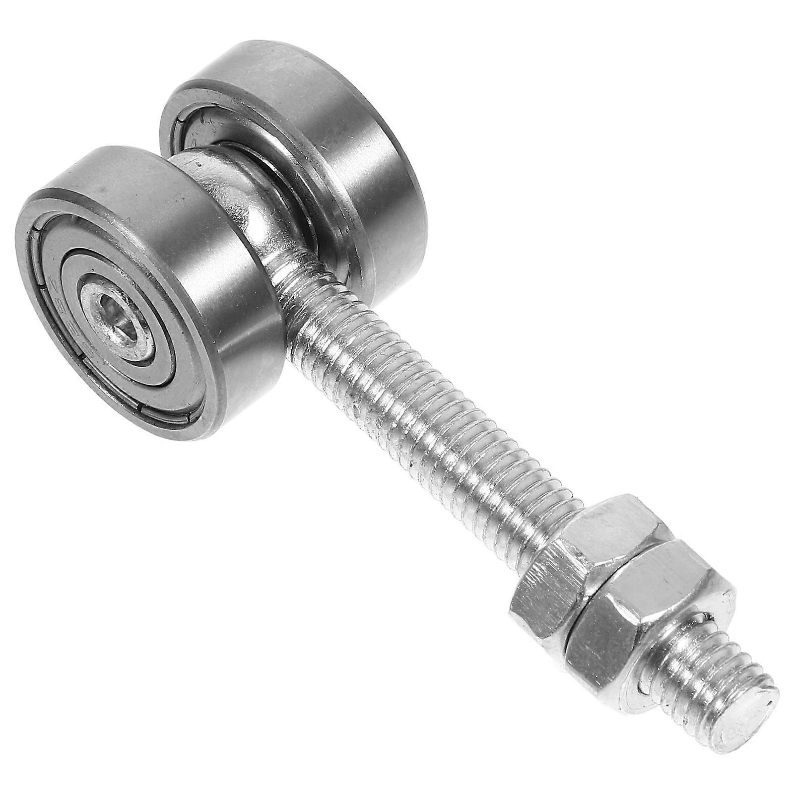 Pulley for Sliding Door Trolley Assembly Steel Material for Roller Channels Round Shape 1 Set