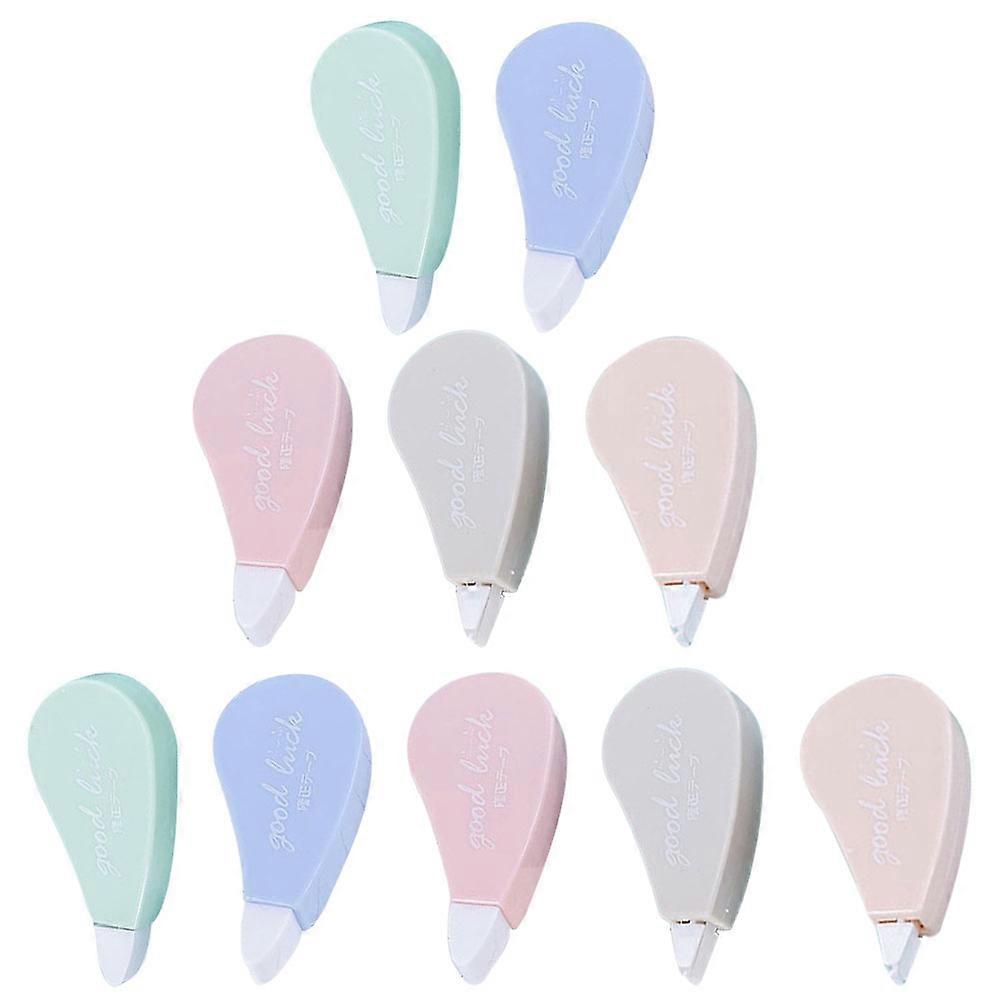 White Correction Tape Set 10pcs Instant Error Fixer for Students, Smooth Write Over Design, Portable Mini Adhesive Tape for School and Office