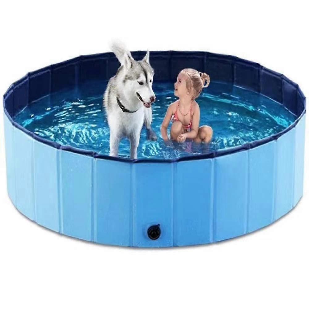 Dog swimming pool, composite fabric folding pet pool, swimming pool, dog and cat bath, paddling pool, bath pet bath.