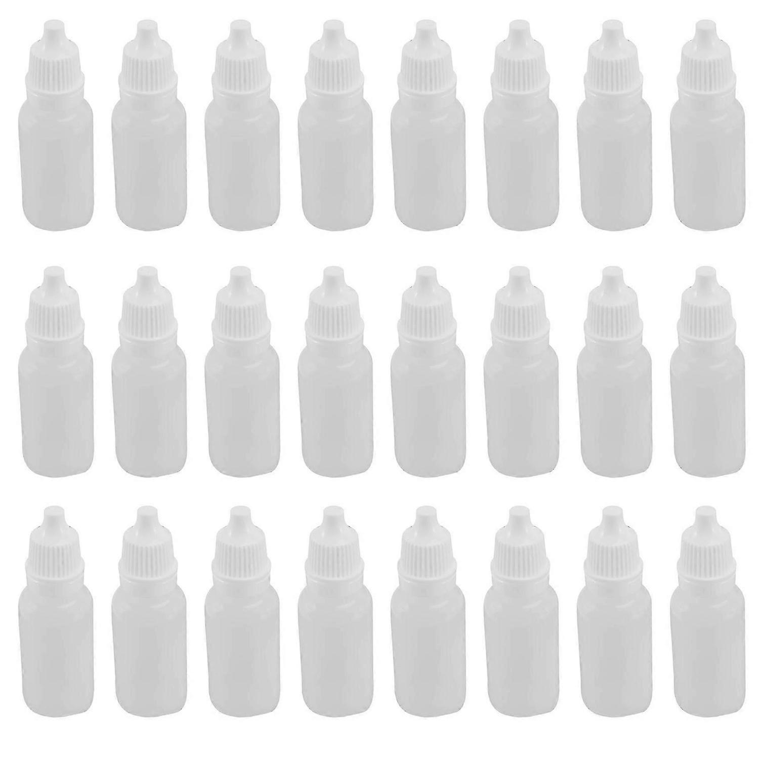 100PCS 15ml Empty Plastic Squeezable Dropper Bottles Eye Liquid Dropper Refillable Bottles JN