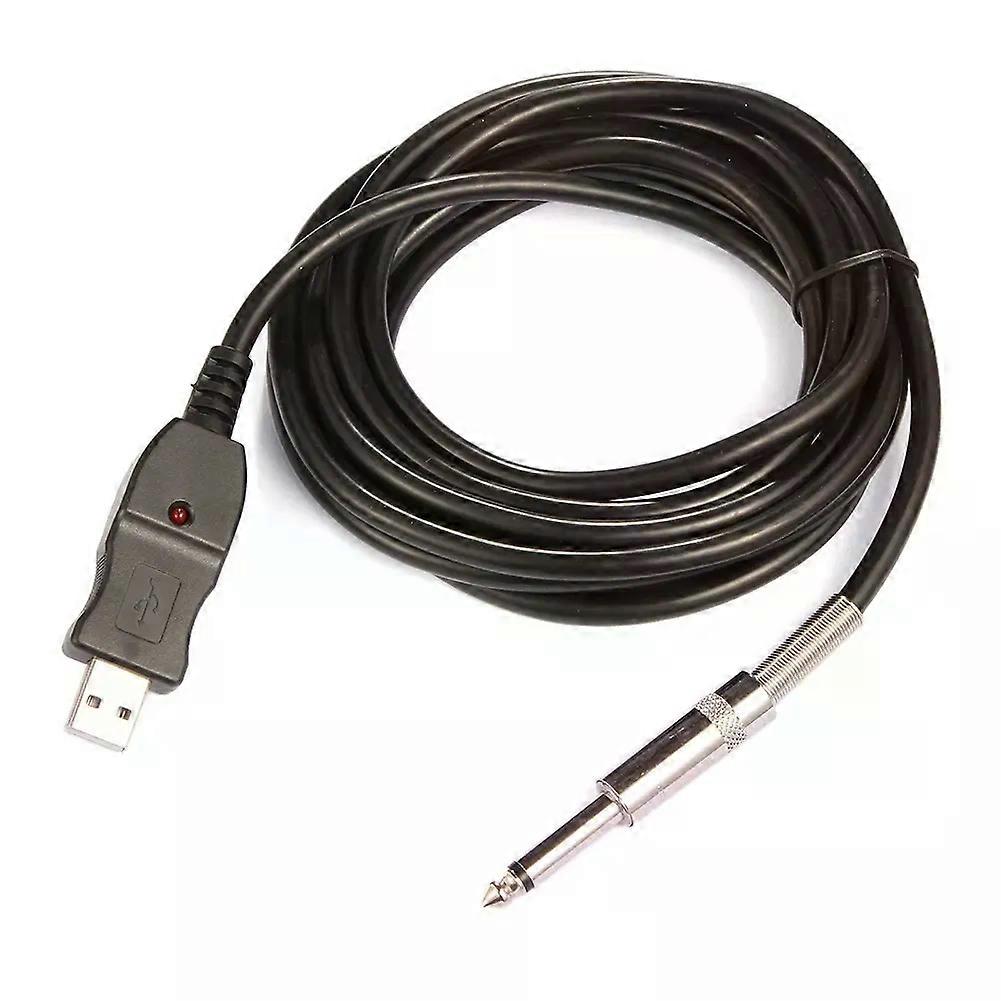 3M Guitar to PC USB Recording Cable Lead Adaptor Converter Connection Interface 65mm