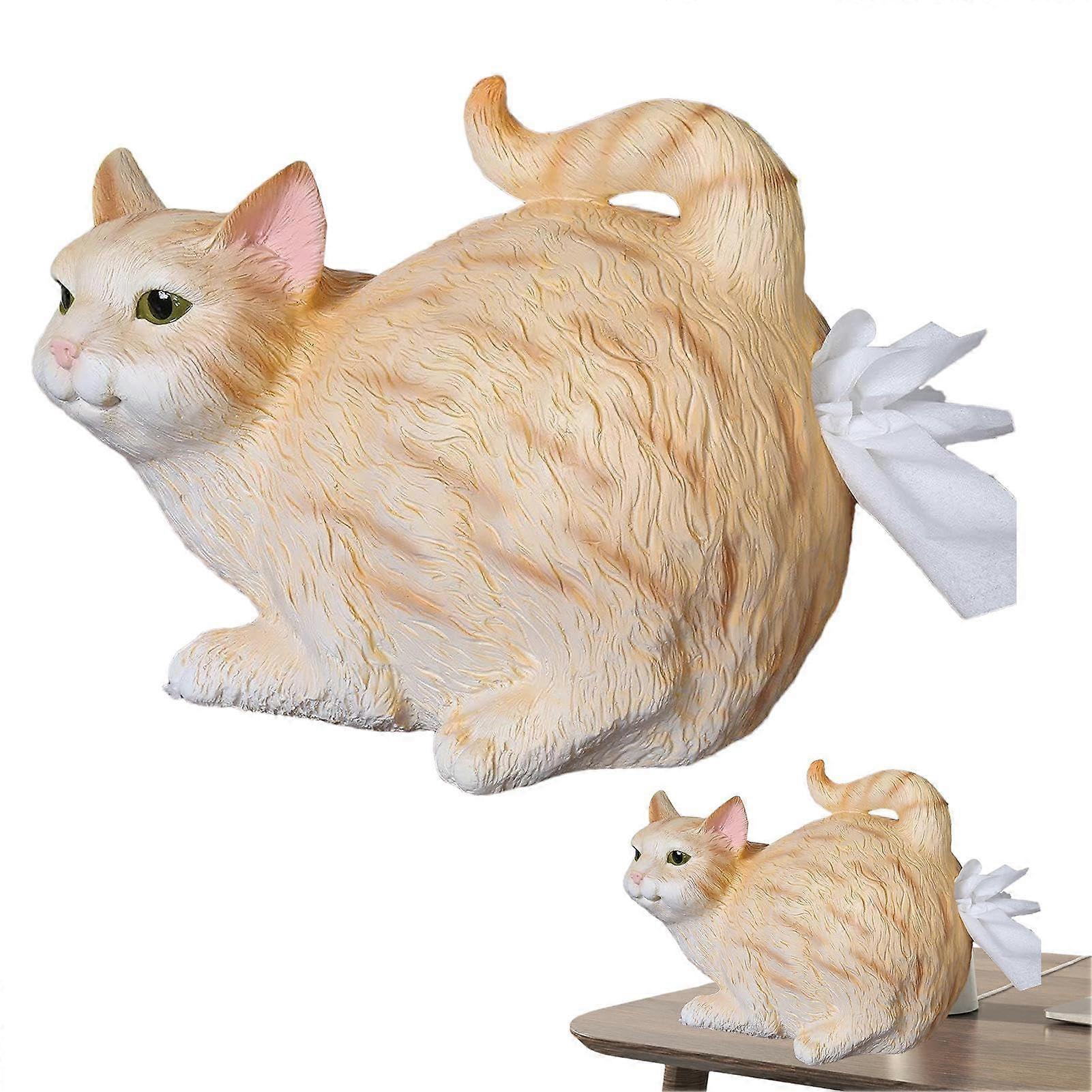 Deckel für Katzenbox Resin Cat Litter Box Lid Universal Holder Compatible With Most Models Tissue Dispenser For Bathroom