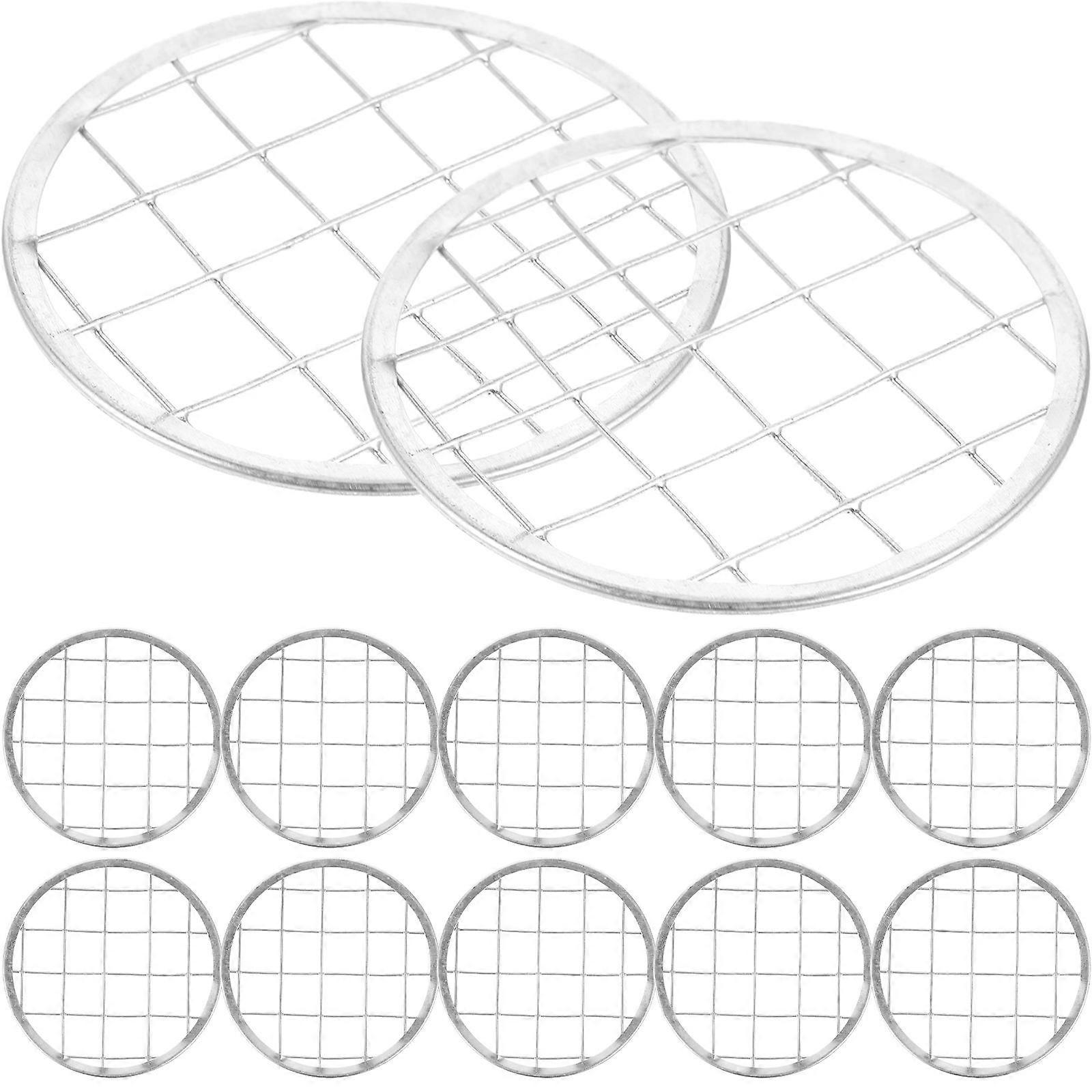 12pcs Reusable Floral Grid Metal Flower Vase Insert Pen Holder for Easy Flower Arranging – Versatile and Practical Floral Accessory