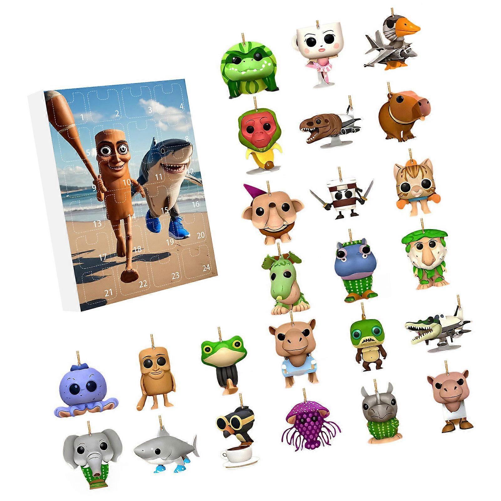 Italian Tung Tung Tung Sahur Blind Boxes Collection Containing Unique Creatures For Brainrot Enthusiasts Display Multicolor