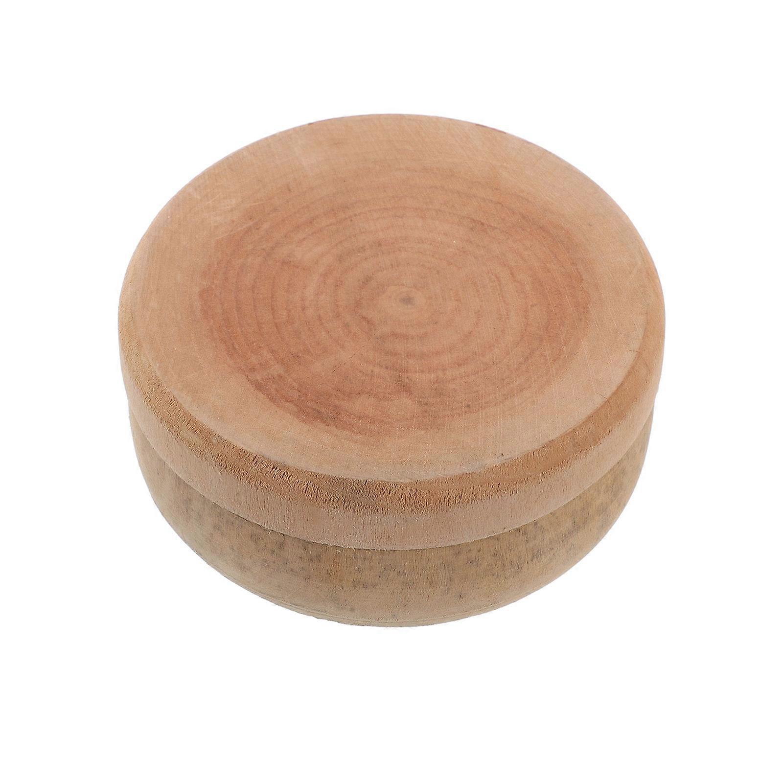Wooden Handheld Grain Grinder for Home Use Durable and Efficient Wheat Mill Beige 7.5 x 3.2 inches