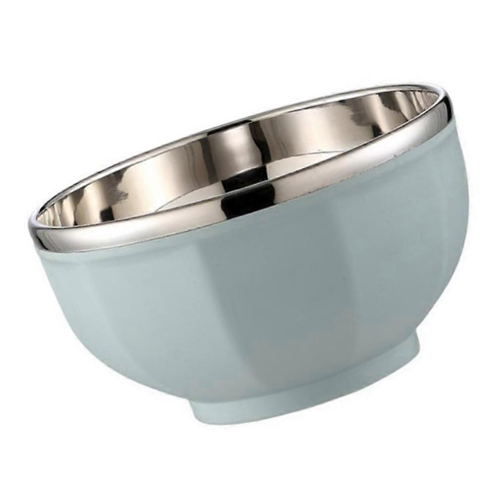 Stainless Steel Food Bowl for Storage Use Blue Color Suitable for Soup Noodles Rice 10.5 inch Diameter