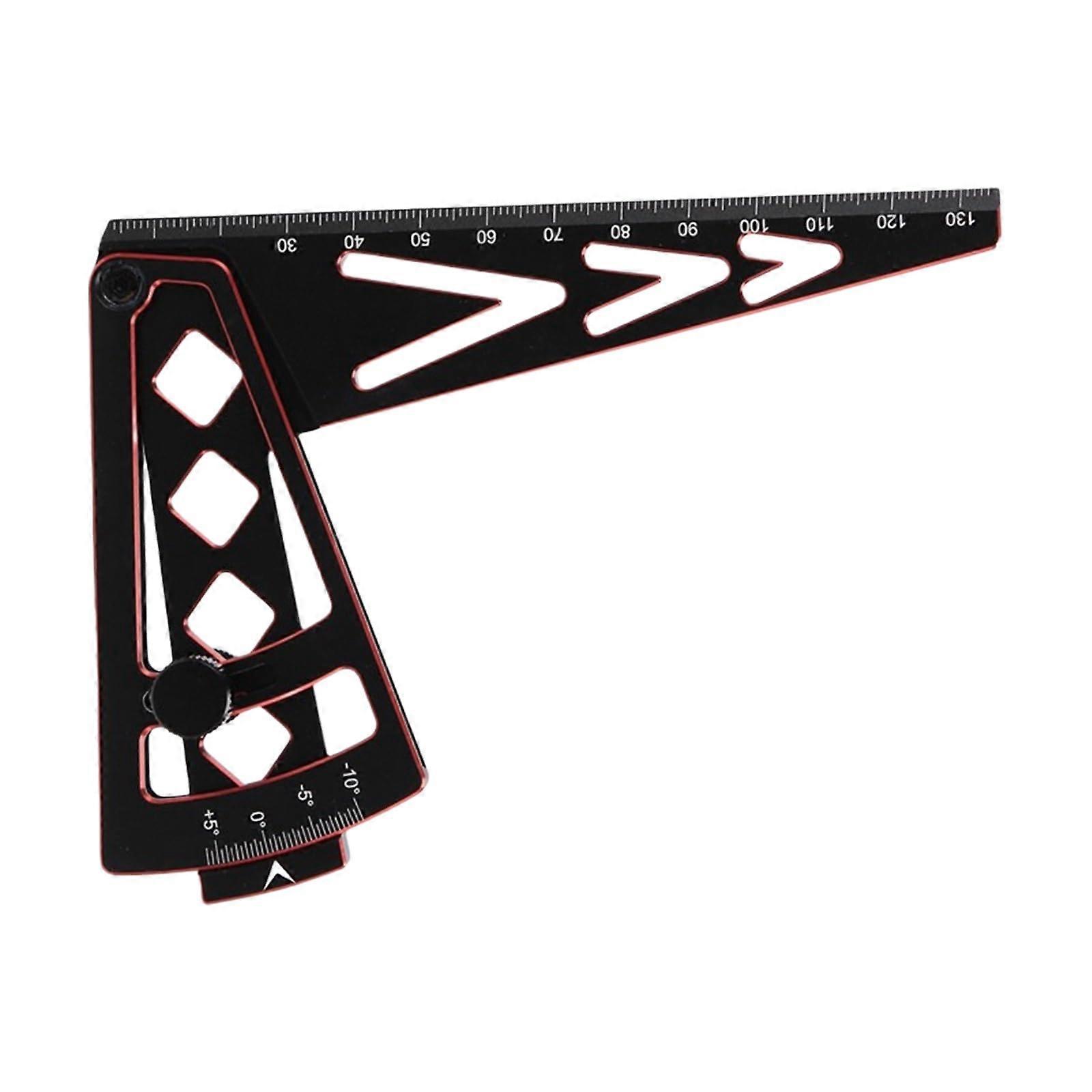 General Car Camber Gauges and Height Adjustment Ruler Camber  Height Measurement Tool Upgrades for 1/10 1/8 1/7 Scale Black Red