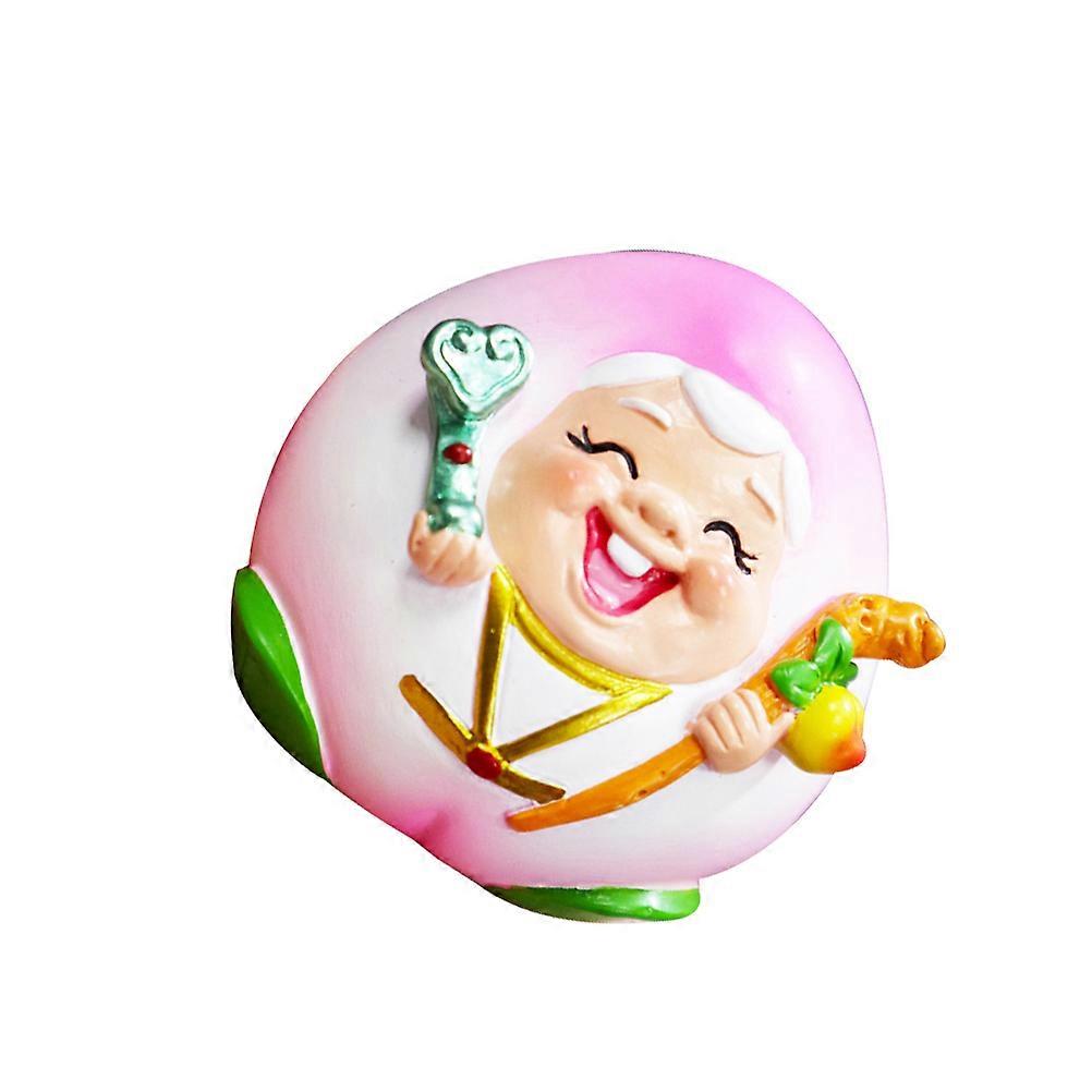 Cake Toppers Grandpa and Grandma Birthday Cake Decor Chinese Style Scene Multi 6.5*6CM Cartoon Home Ornament 1Pack