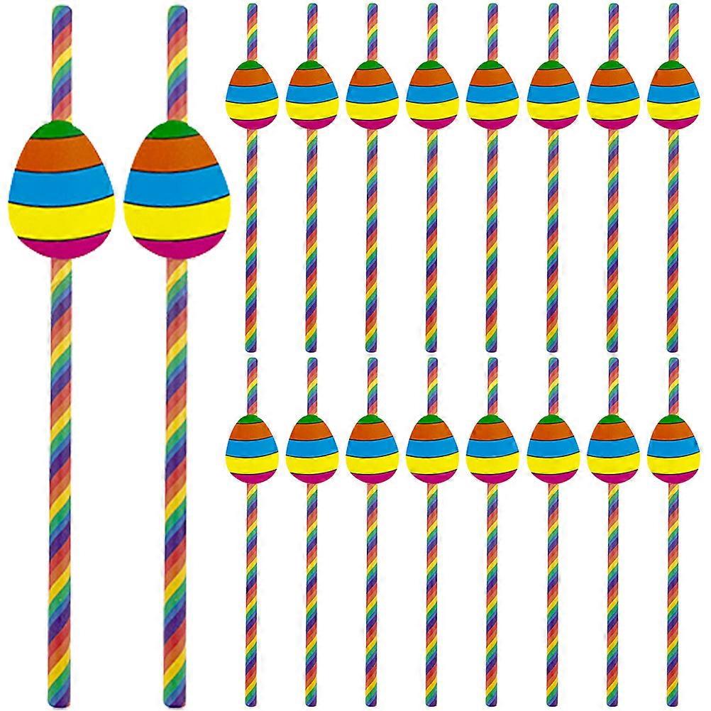 Colorful Paper Straws For Drinking Paper Material Lightweight And Easy To Use 40Pcs
