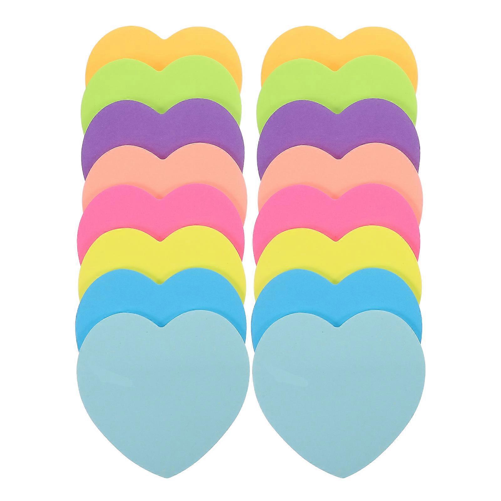 Heart Shaped Memo Pads, Colorful Self Adhesive Notepads for School, Office, and Home Use – Cute, Portable Reminder and Planning Tool for Students and
