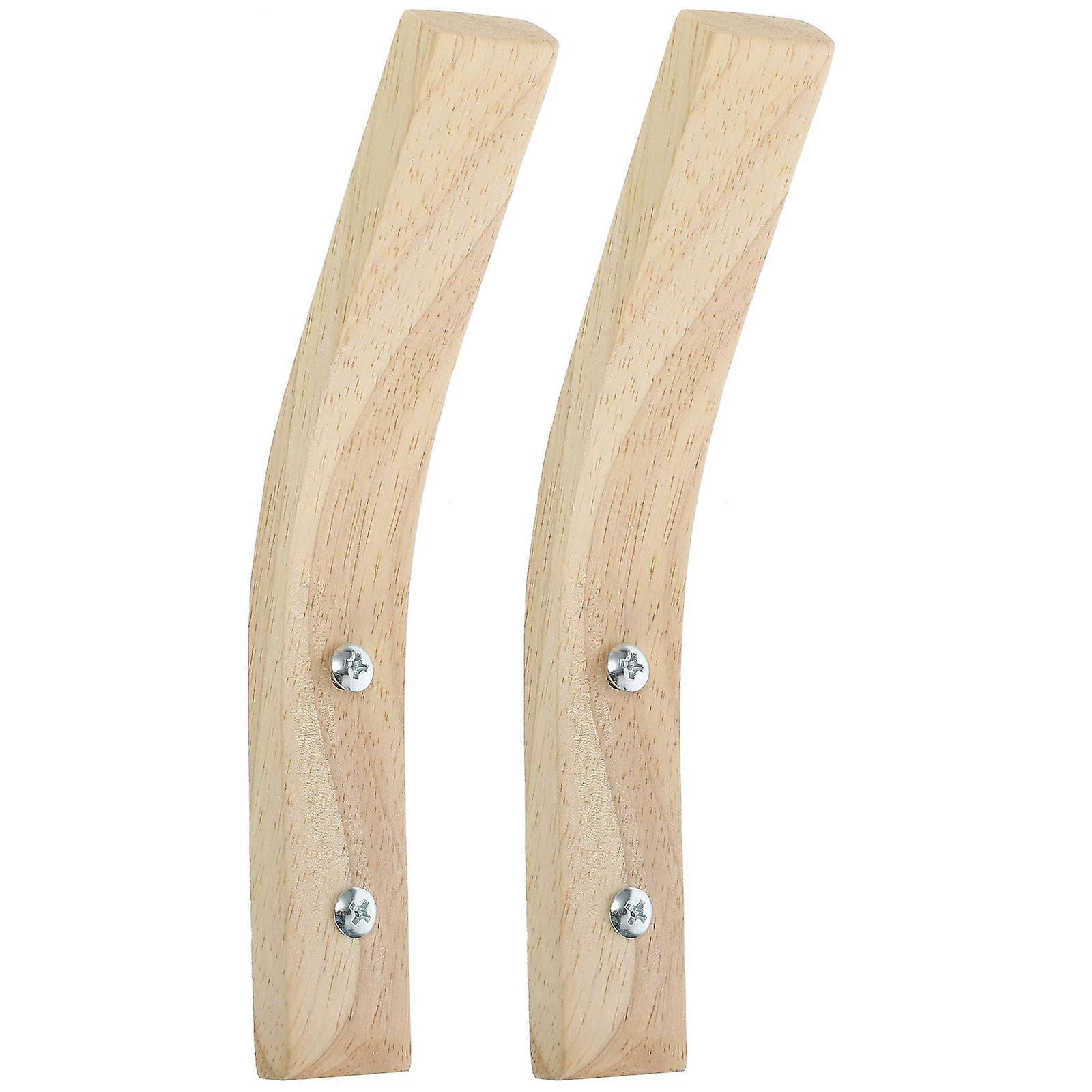 Wood Wall Hooks for Home Use Perfect for Hanging Coats Towels and Small Items Light Yellow
