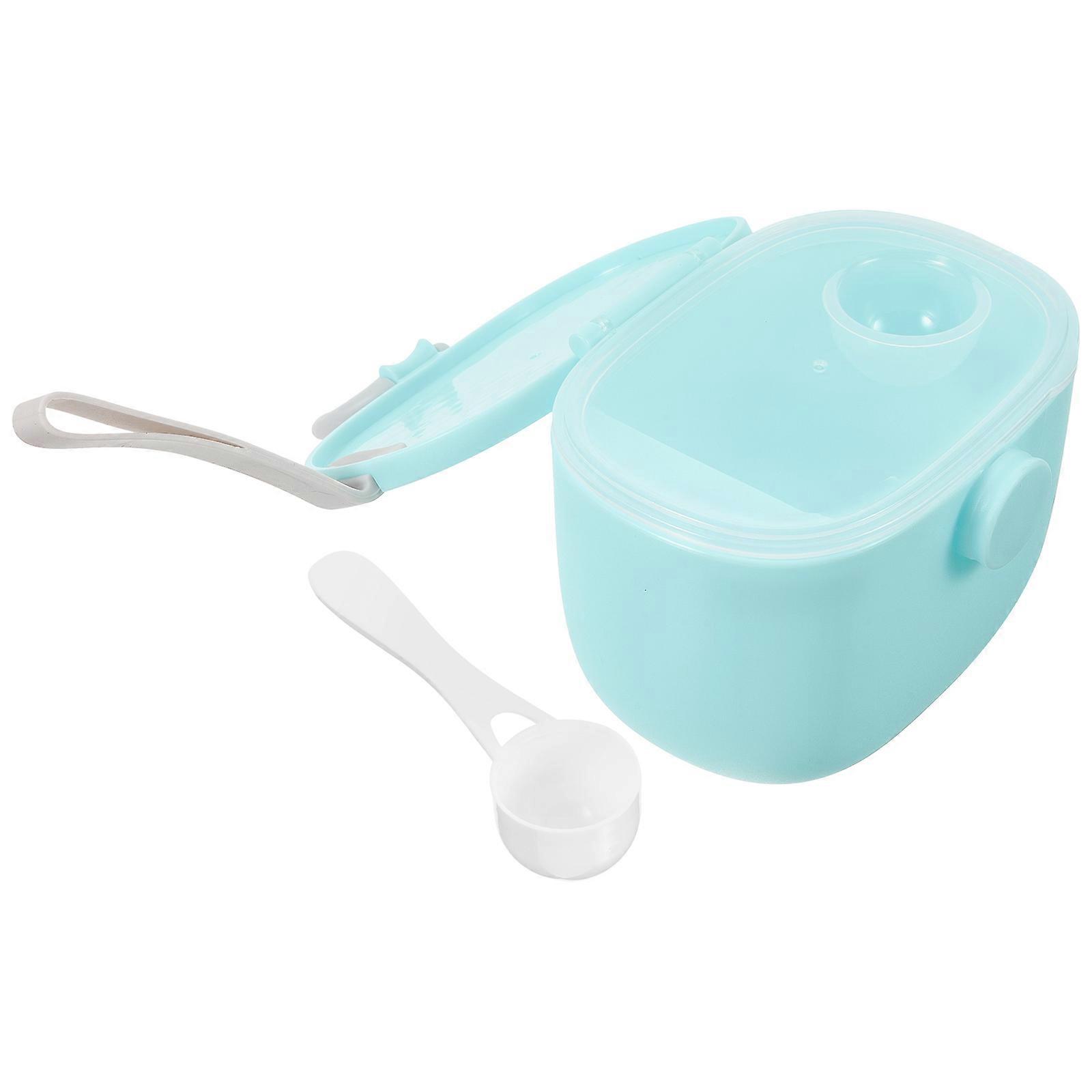 Durable Blue Portable Milk Storage Box Sealed Design for Convenient Baby Food Storage 0.8L