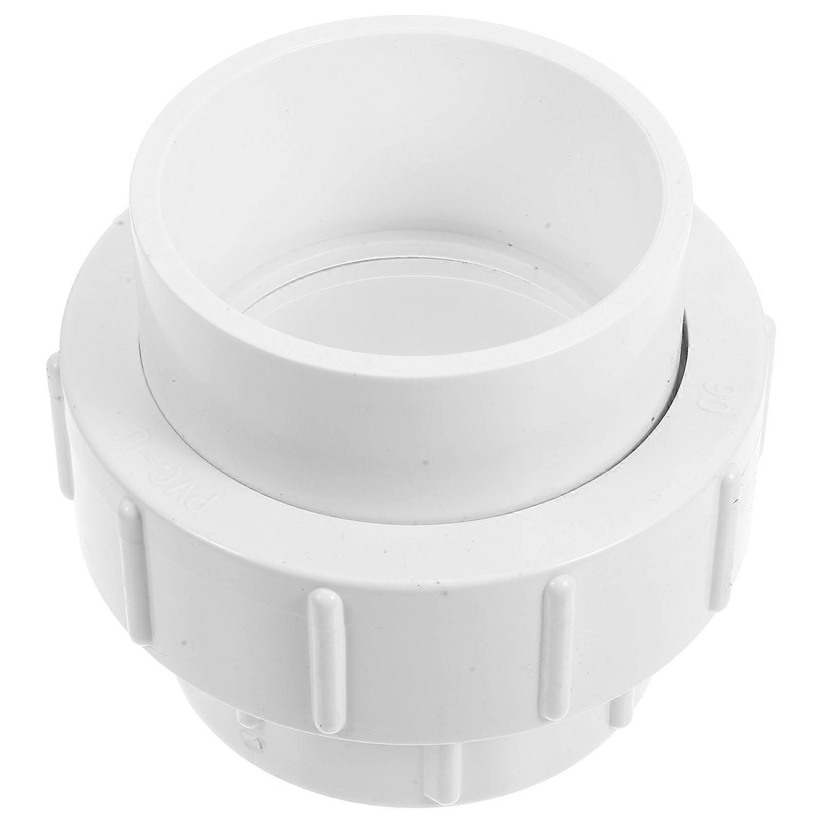 White PVC Union Coupling Pipe Fitting for Reliable Connection and Tight Seal in Pipe Replacement