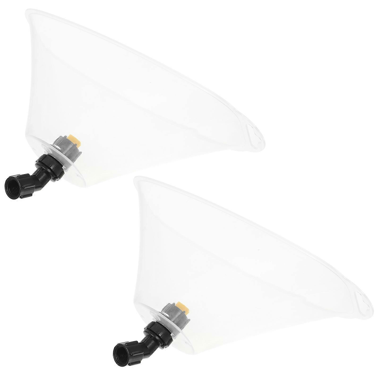 Irrigation Misting Nozzle High Pressure Misting Nozzle Gardening Tool Nozzles with Windproof Shield Landscape 37.5X12.7CM 2Pcs