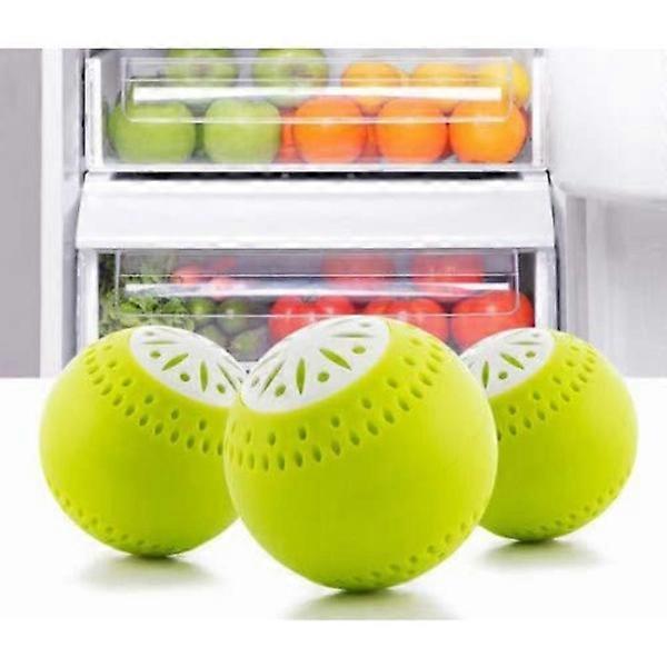 3 Eco-friendly fridge deodorizing balls, eliminate odors