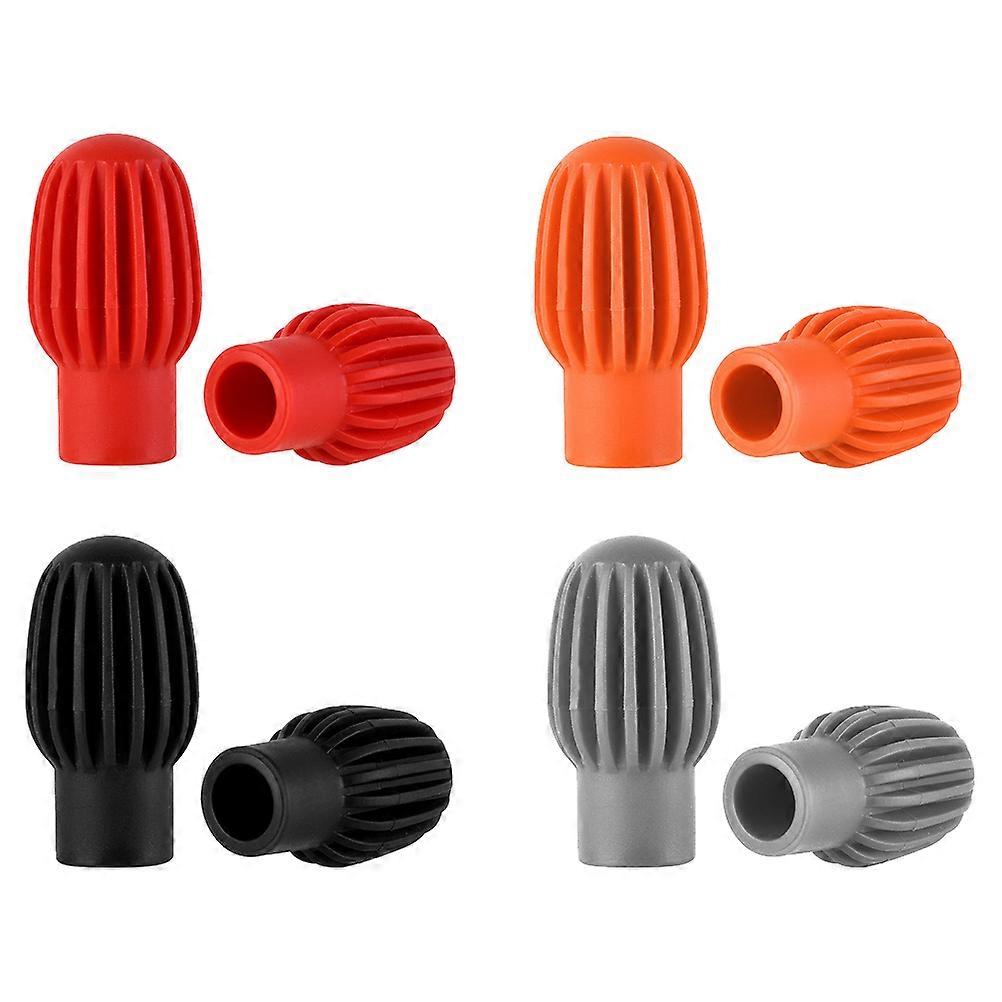 Drum Set Mute Pads 8Pcs Assorted Color Silicone Drumstick Silencers For Beginner Training Volume Reduction Feature