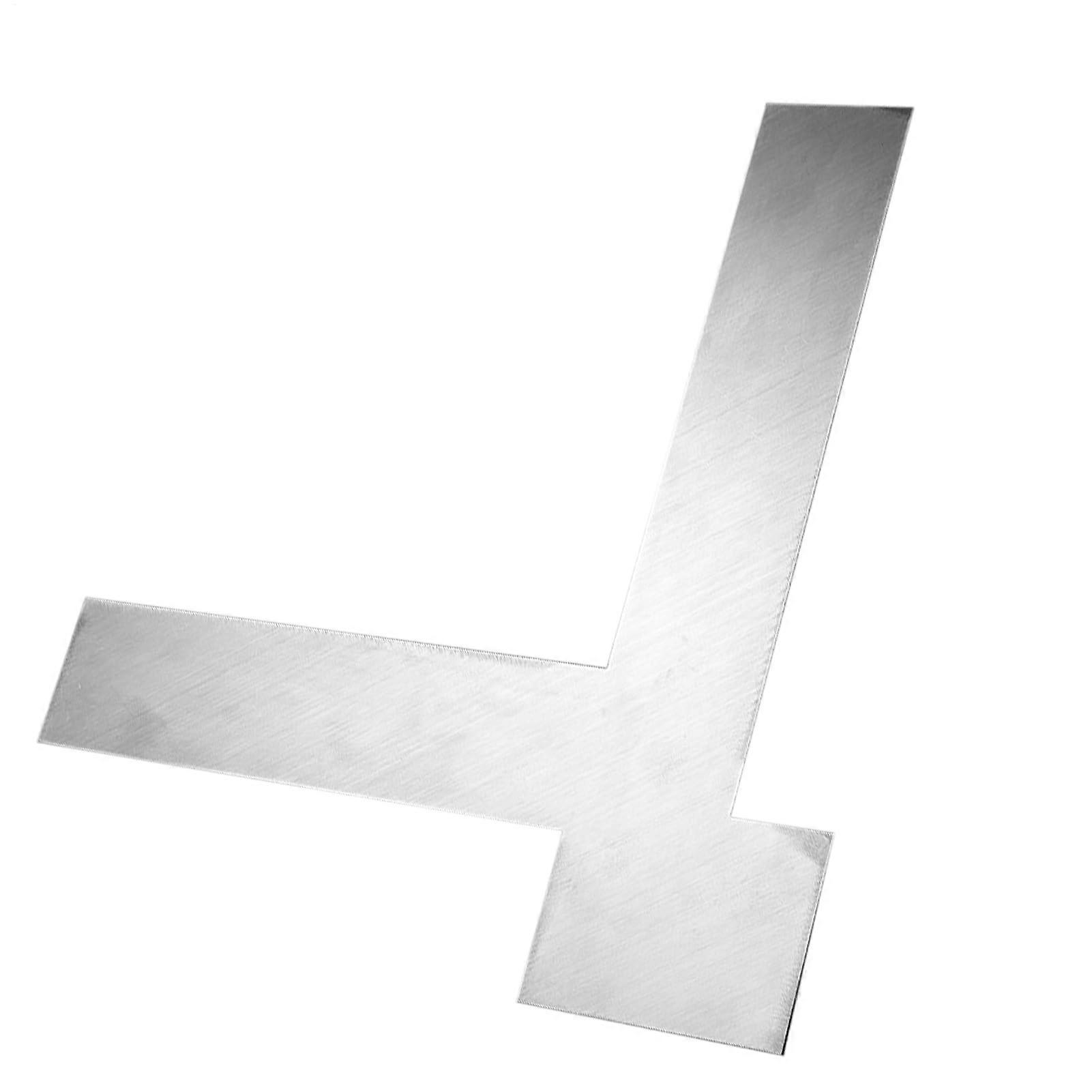 Calibrated Right Angle Tool - Stainless Steel Square Measuring Ruler for Tiles, Flooring, Carpentry & Woodworking