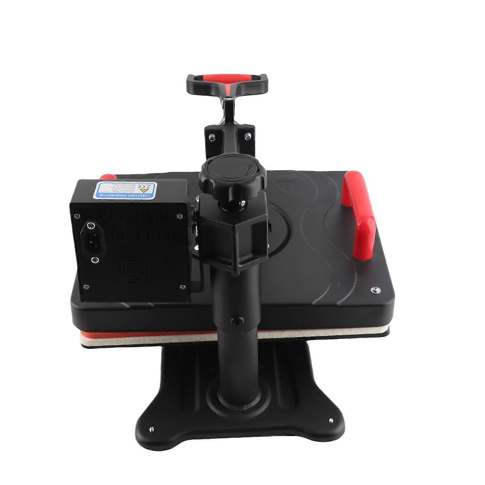 Multifunctional 8 in 1 Heat Press Machine 360° Rotatable Hot Transfer Sublimation Digital Pressing Maker for T-Shirt Mug Hat Plate Pillow Bag 39 X 30