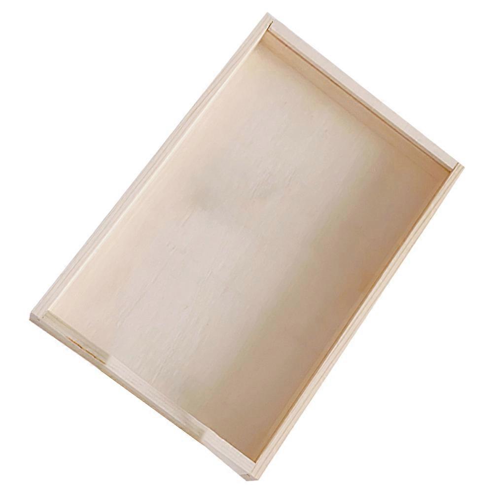 False Nail Storage Box for Nail Art Display Material Beige 25.5x17.5cm 1Pc