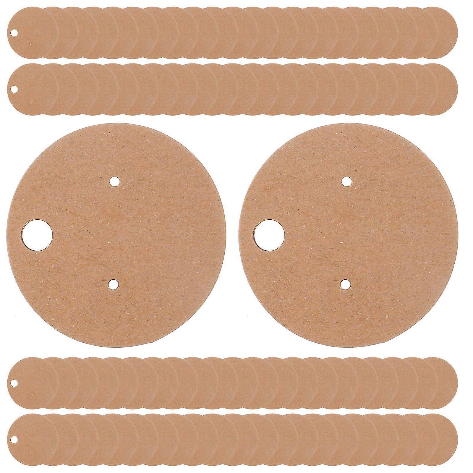 Earring Cards for Storage Made of Kraft Paper Blank Design for DIY 100Pcs