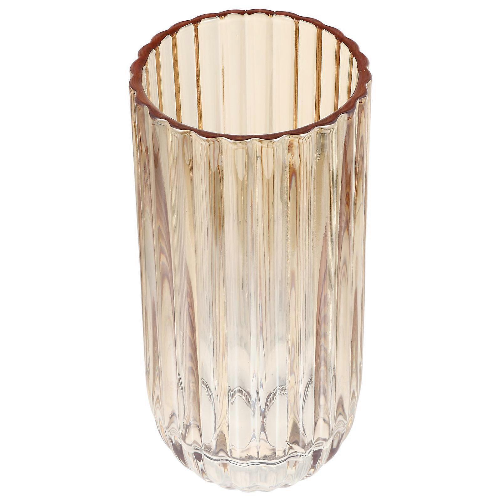 Vase hydroponique créatif 1Pcs support d’arrangement en verre coloré chocolat pour un usage grand public