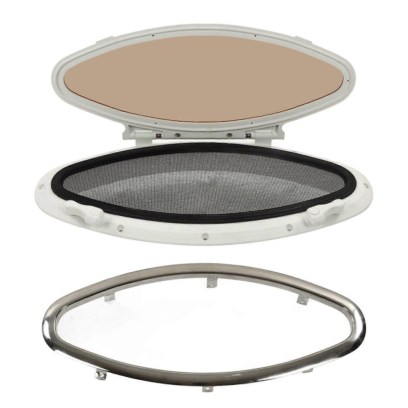 Internal opening marine portlight window for boats