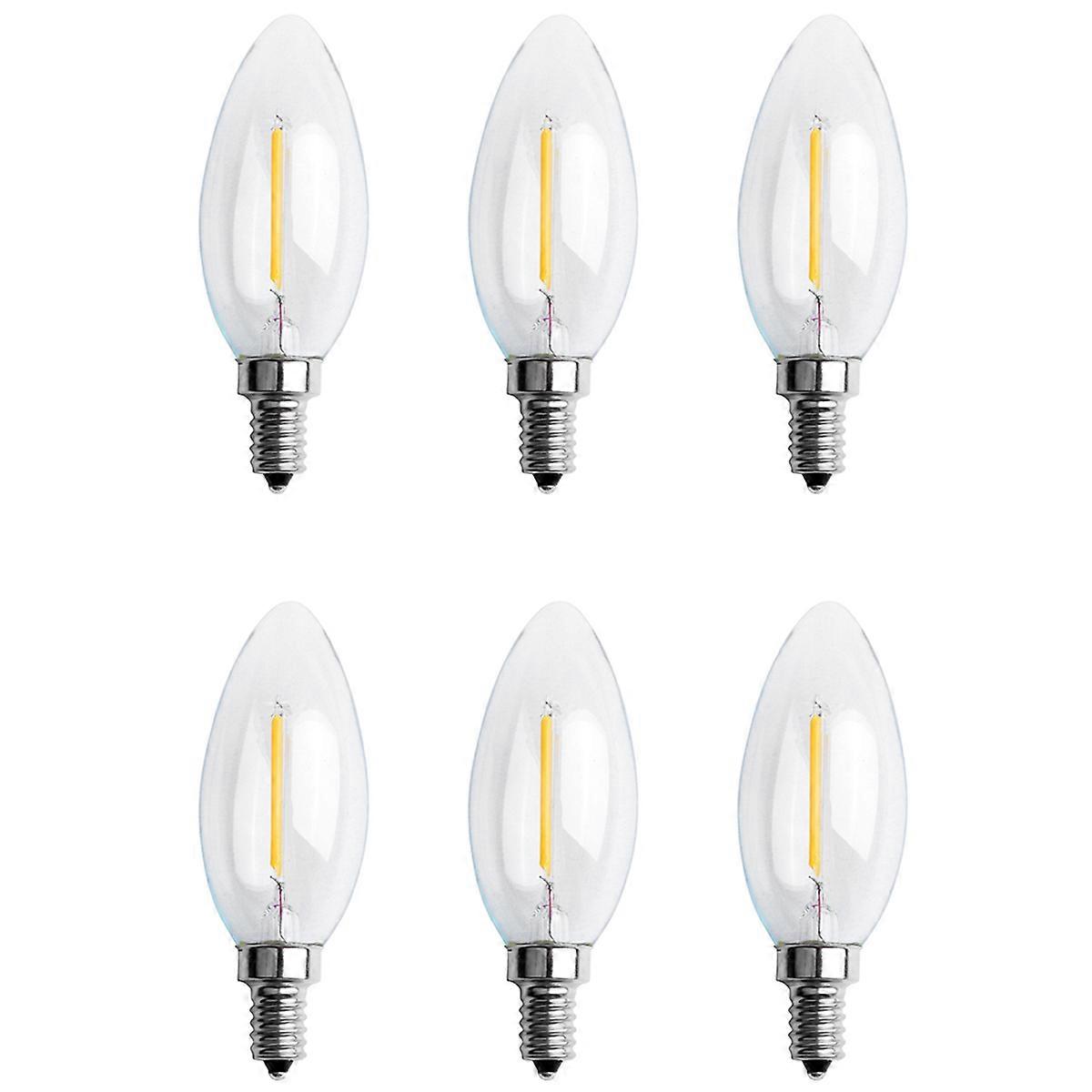 Dimmable E12 COB Candle Flame Filament LED Light Bulb Lamp