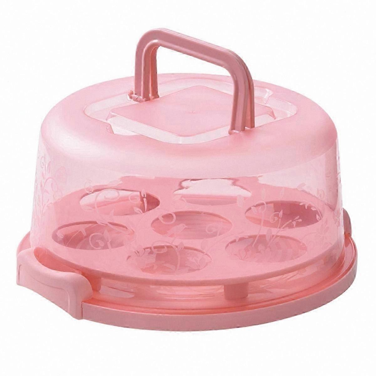 Transparent Cupcake Holder with Lid for Cake Storage and Display, Clear Box for Baking and Gifting Needs
