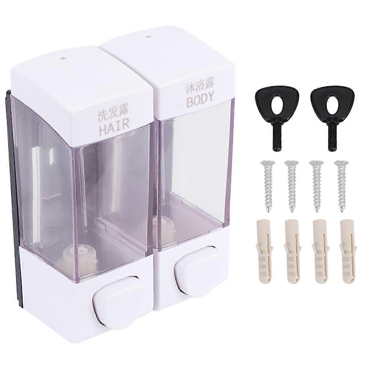Hand Soap Dispenser Wall-mounted, Sturdy and Suitable for Kitchen and Bathroom Use