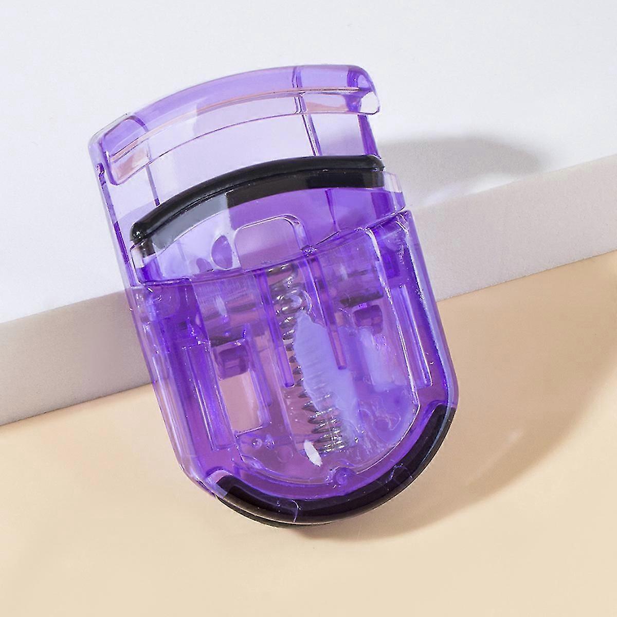 Compact Purple Eyelash Curler Set (2pc) - Wide-Angle Design for Perfect Lashes On-The-Go