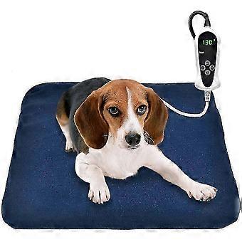 Coussin chauffant pour animaux de compagnie, coussin chauffant électrique pour chiens et chats Tapis chauffant d’intérieur avec mise hors tension automatique 45 x 45 cm