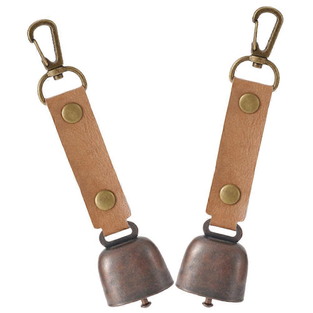 Multi Colored Iron Bell 2Pcs Suitable For Dogs Cattle And Horses Outdoor Use With Feature