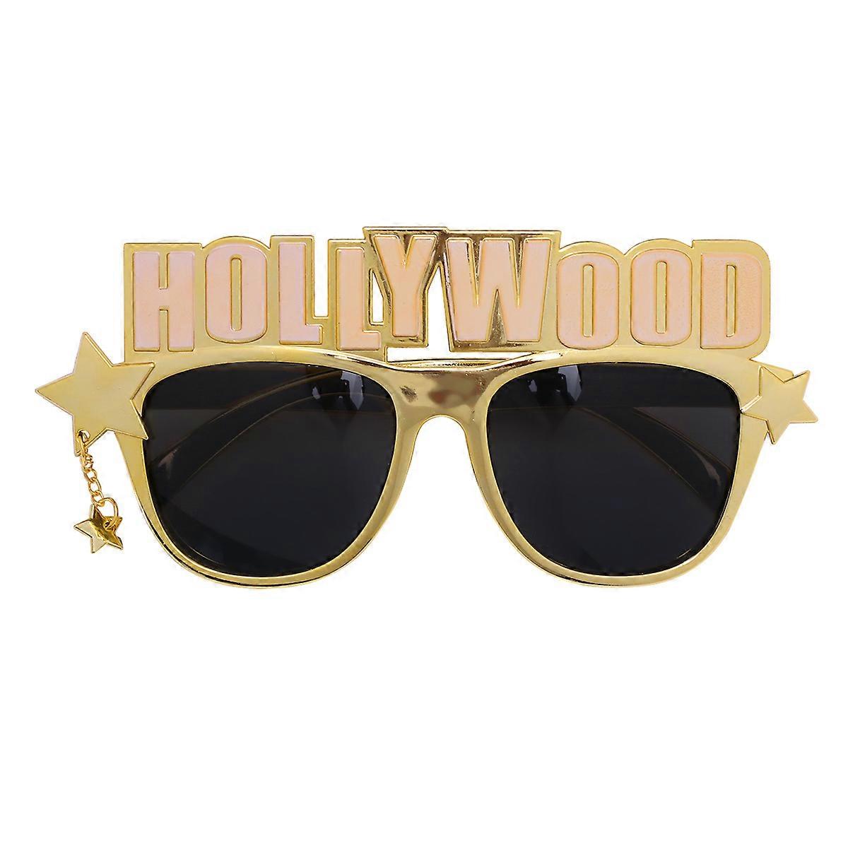 Unique Golden Party Glasses Fun Decoration For All Occasions Including Christmas 1Pcs Prop