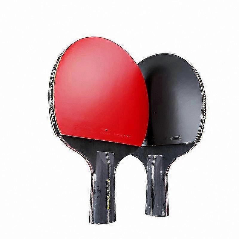 2-Piece Table Tennis Racket Set with Pimples-In Rubber, High-Quality Blade, Bag Included
