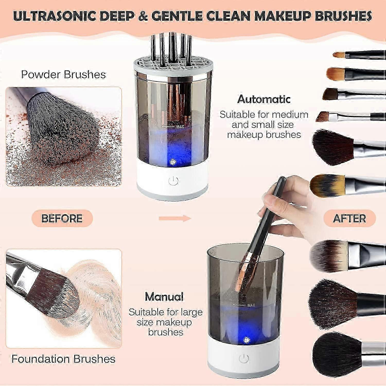 Electric Makeup Brush Cleaner, Makeup Brush Cleaner Machine, Automatic Cosmetic
