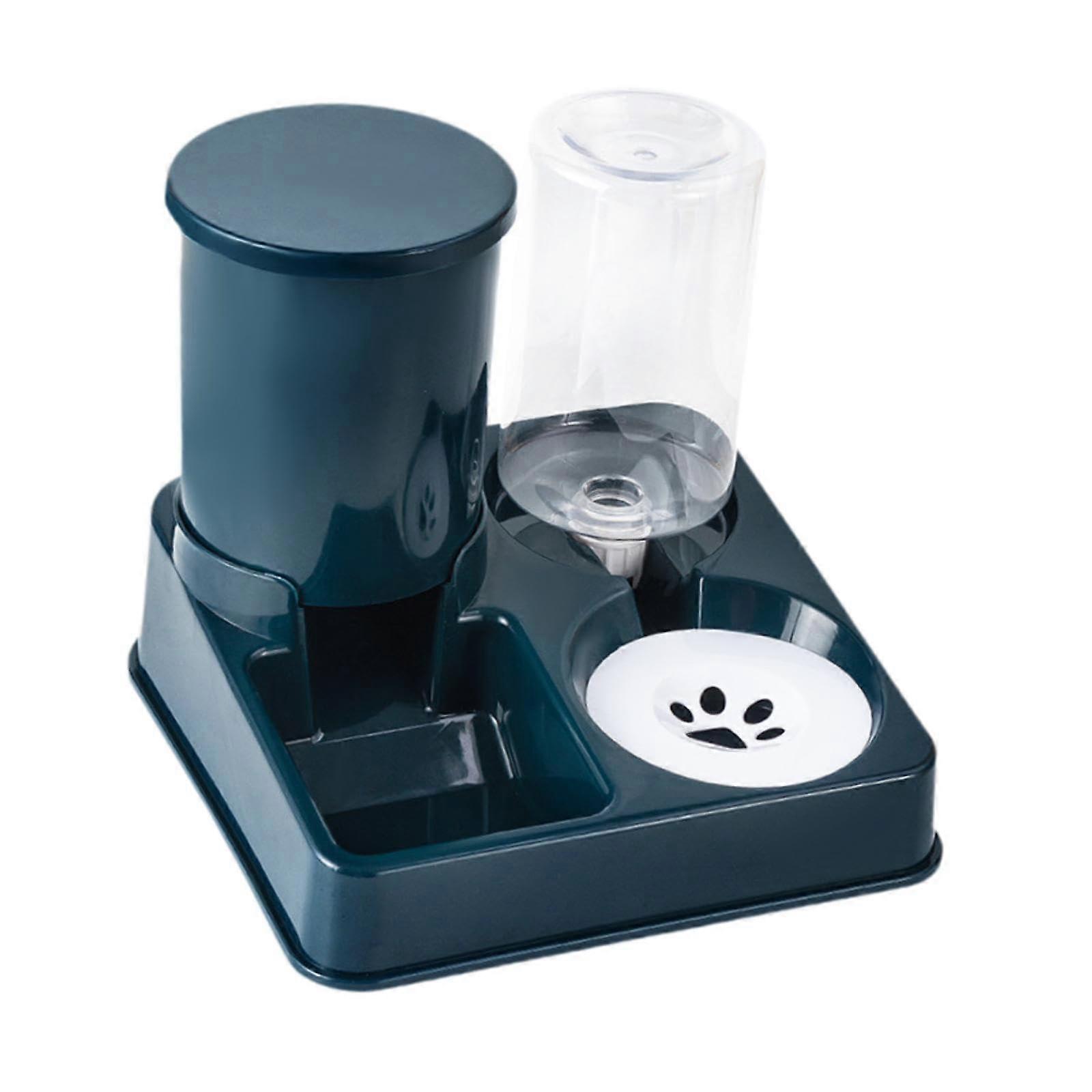 Automatic Pet Water Dispenser and Removable Cat Food Feeder for Dogs and Cats