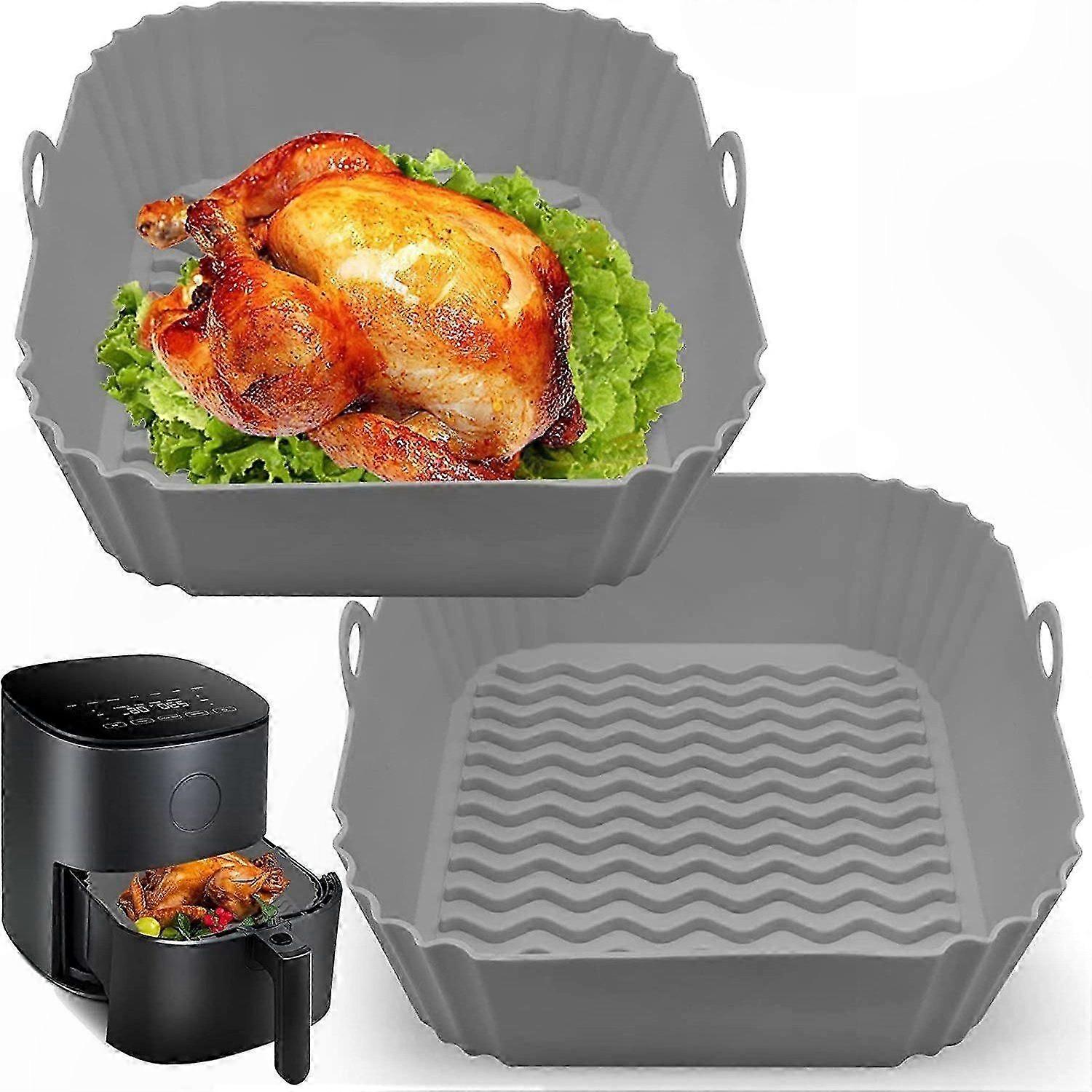 2er-Pack Silikonformen für Ofen-, Mikrowellen- und Heißluftfritteusen