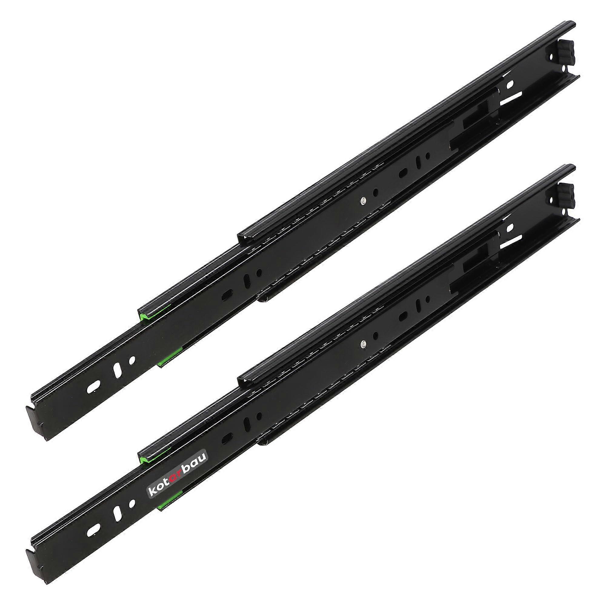 1 Pair of Drawer Runners, Full Extension Drawer Runners, 350 mm, Extension Rails for Drawers, Rail System, Slide Rails, Drawer Slides