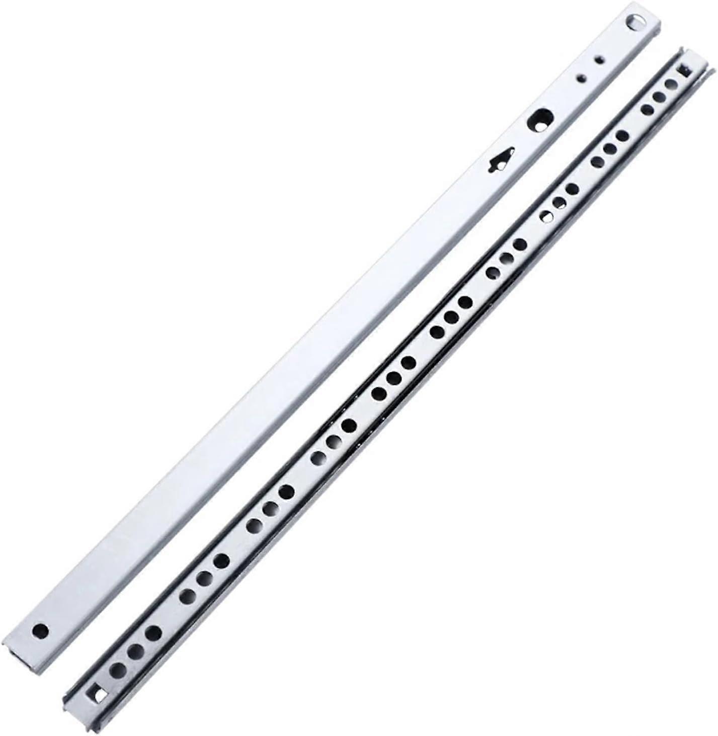 LNNW Drawer Slides Drawer Rails 1 Pair 17mm Wide TwoWay Guide Rail Ball Bearing Slide Rail Drawer Rails Furniture Hardware (Length278mm)