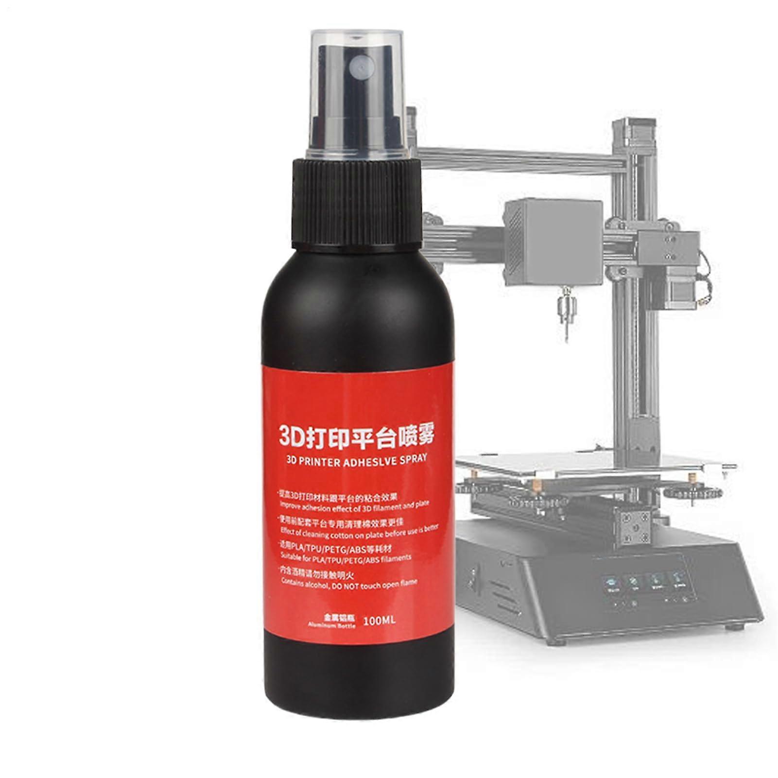 3D Printer Bed Adhesive 100ml Heated Bed Adhesive Spray, Strong Adhesion Spray for Bed Leveling, DIY Projects, Maintenance Ref: 4564