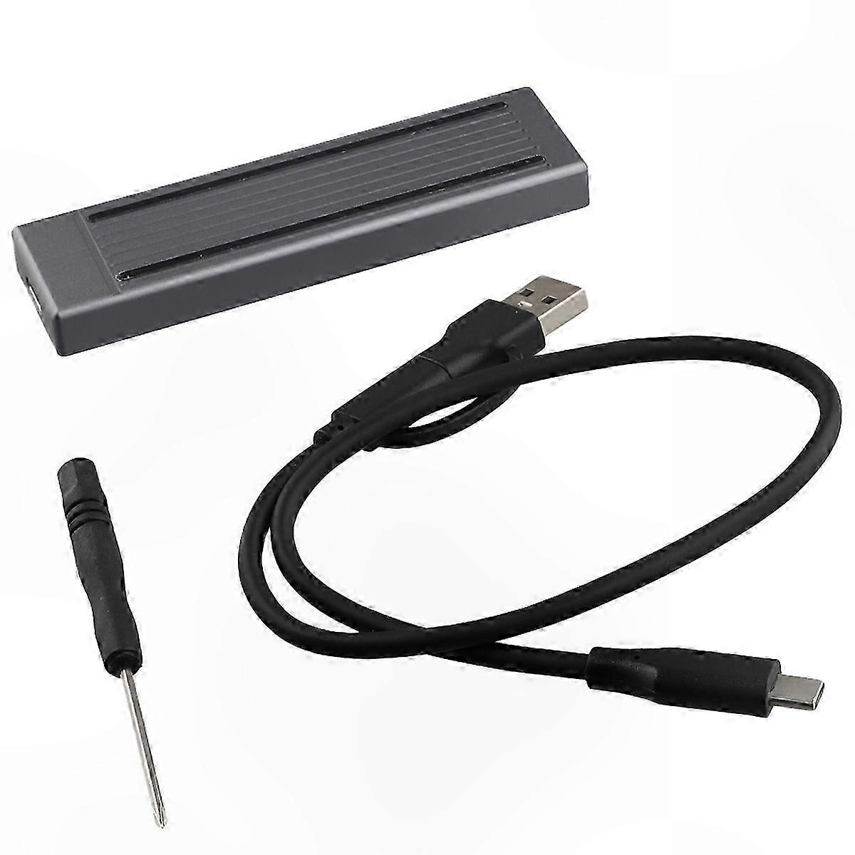 NGFF M.2 SSD Enclosure with RGB Lighting and Multi-Function Cooling Storage Case