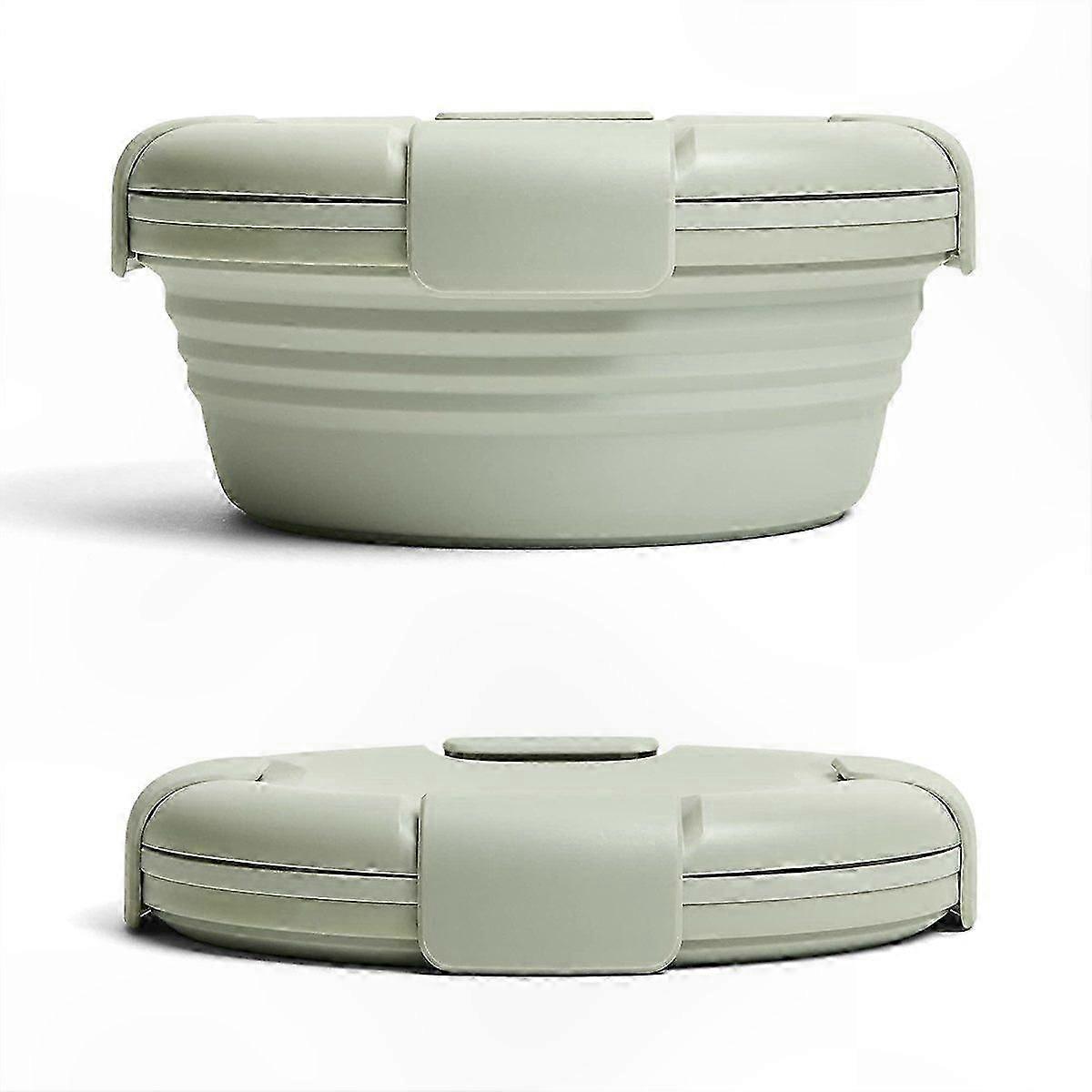 Eco-Friendly Silicone Food Container with Lid, Reusable Lunch Box for Meals