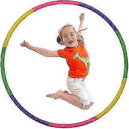 هولا هوب للياقة البدنية للأطفال للأولاد والبنات، بلاستيك قابل للإزالة، رائع للرقص، أنشطة اللياقة البدنية (متعدد الألوان)