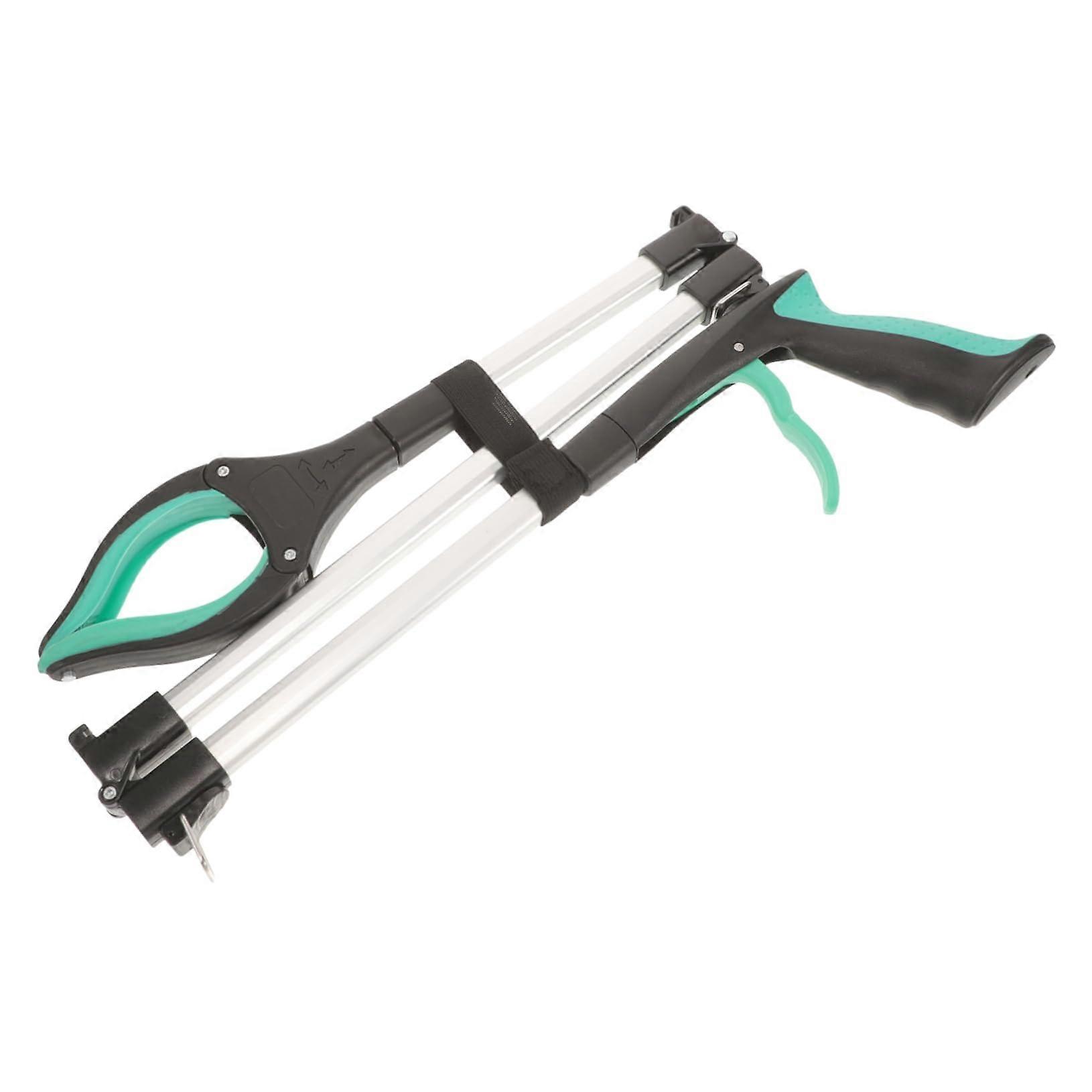 Gripper Pickup Tool - 3-Way Foldable Long Handle Rubbish Collector for Home Waste Cleaning Aid