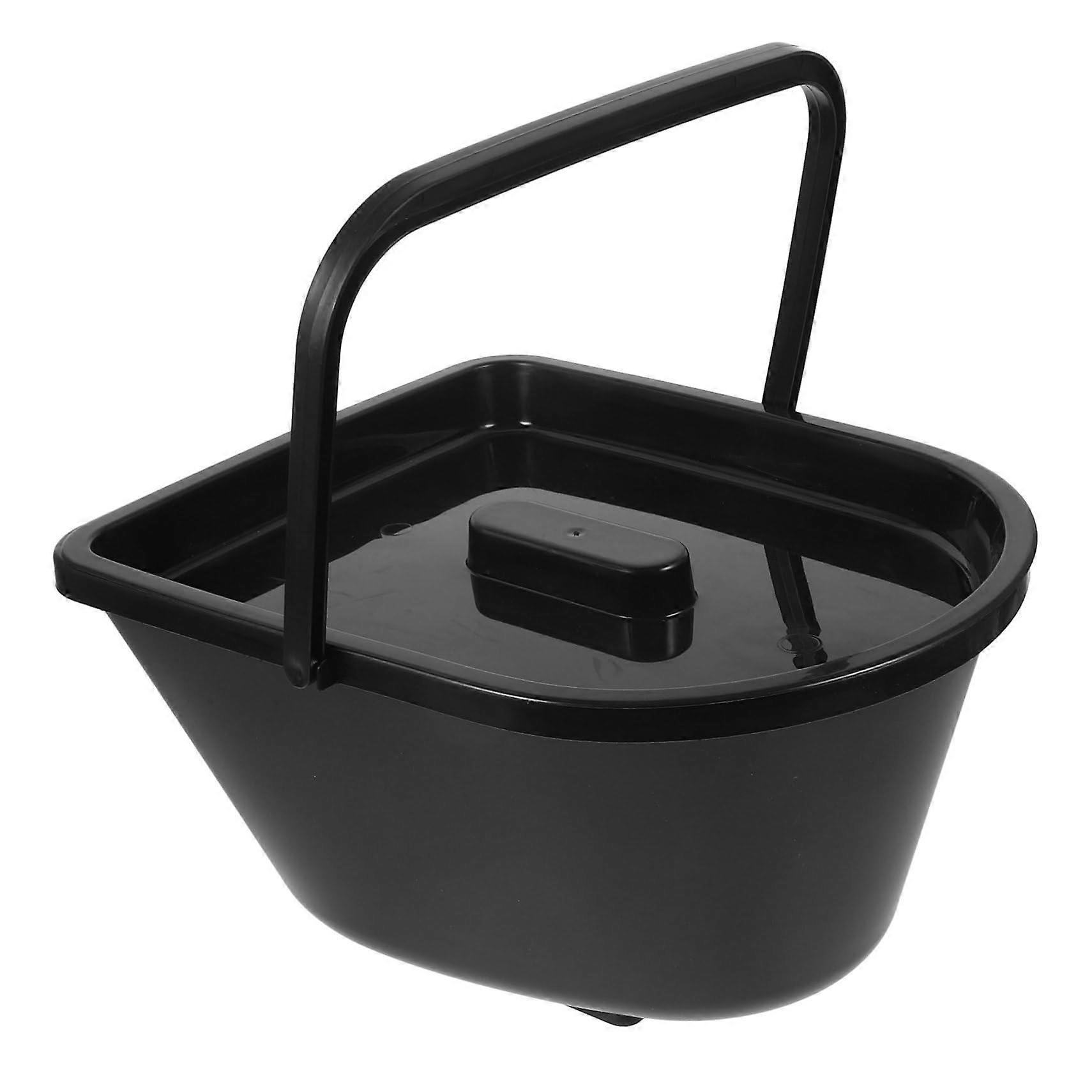 Portable Toilet for Adults With Lid, Non-Slip Plastic Bedpan, Easy to Clean for Elderly